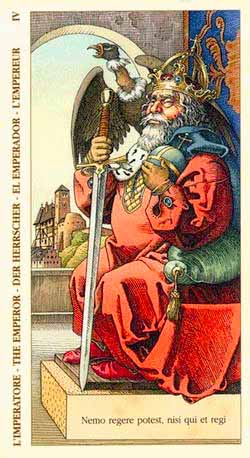 Колода Durer-2. Карта таро ИМПЕРАТОР Карта таро ИМПЕРАТОР